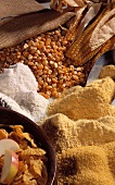 Assorted Corn Products; Corn; Cornmeal; Polenta