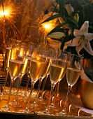 Flutes of Champagne; Sparklers