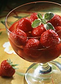Marinated Prosecco strawberries