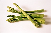 Several green asparagus spears