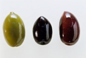 Three Different Types of Olives