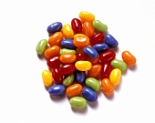 A heap of colourful jelly sweets (Jelly beans)