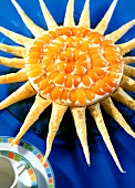 Sunbeam gateau (puff pastry gateau with apricots)