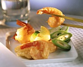 Shrimps in tempura