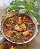Fish ragout with rice
