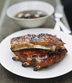 Spare ribs with barbecue sauce