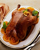 Roast duck with orange sauce