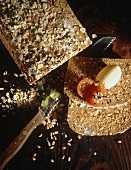 Whole-grain bread with millet and bran