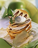 Apple and cream tower
