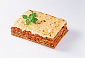 A piece of vegetable lasagne