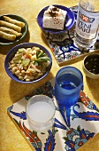 Turkish appetisers and drinks