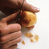 Skinning a peach