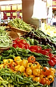 Market stall with various vegetables