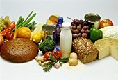 Still life with various foods