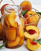 Bottled peaches