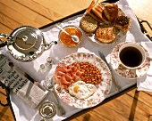 English breakfast tray