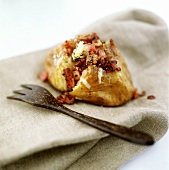 Baked potato with bacon filling