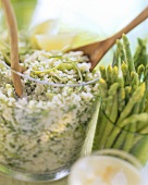 Herb couscous with green Thai asparagus