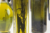 Three different flavoured olive oils
