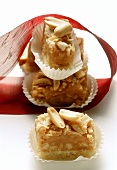 Peanut and caramel squares