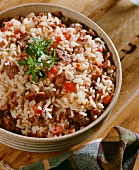 Brazilian rice and meat