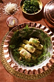 Cabbage roulades on dill