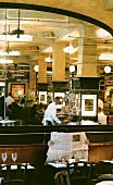 Interior view of the New York restaurant Balthazar