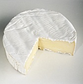 Camembert with a piece cut out