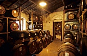 Balsamic vinegar barrels in cellar (Panzano, Tuscany)