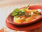 Vegetable ragout with gorgonzola sauce