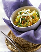 Saffron rice with vegetables