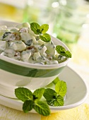 Middle Eastern cucumber salad with sultanas and mint