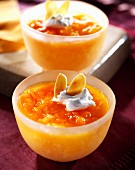 Mango and apricot compote
