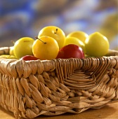 Mirabelles in basket