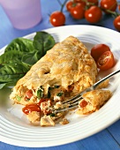 Savoury filled puff pastry 