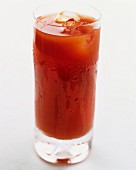 Bloody Mary with ice cubes