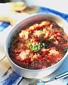 Tomato casserole with herbs