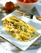 Kohlrabi and chard lasagne