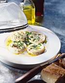 Goat's cheese with herbs and olive oil