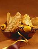 Delicate orange and almond thins