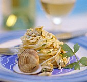 Spaghetti alle vongole (Spaghetti mit Venusmuscheln, Italien)