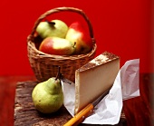 Gruyere and pears