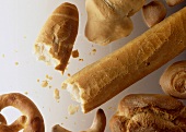 White baked goods (baguette, white bread, pretzel etc)