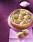 Apple quark cake with poppy seeds