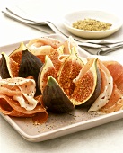 Prosciutto e fichi (Parma ham with fresh figs)