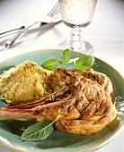 Gegrillte Lammkoteletts mit Couscous