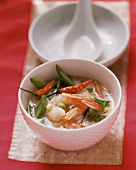 Coconut milk soup with shrimps