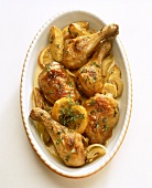 Oven-baked garlic chicken