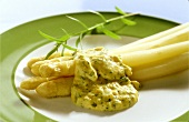 White asparagus with Bearnaise sauce