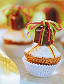 Muffins with nougat as a gift